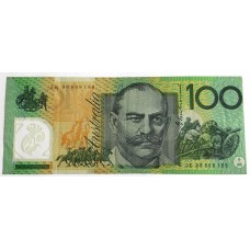 AUSTRALIA 1996 . ONE HUNDRED 100 DOLLARS BANKNOTE . EVANS/FRASER